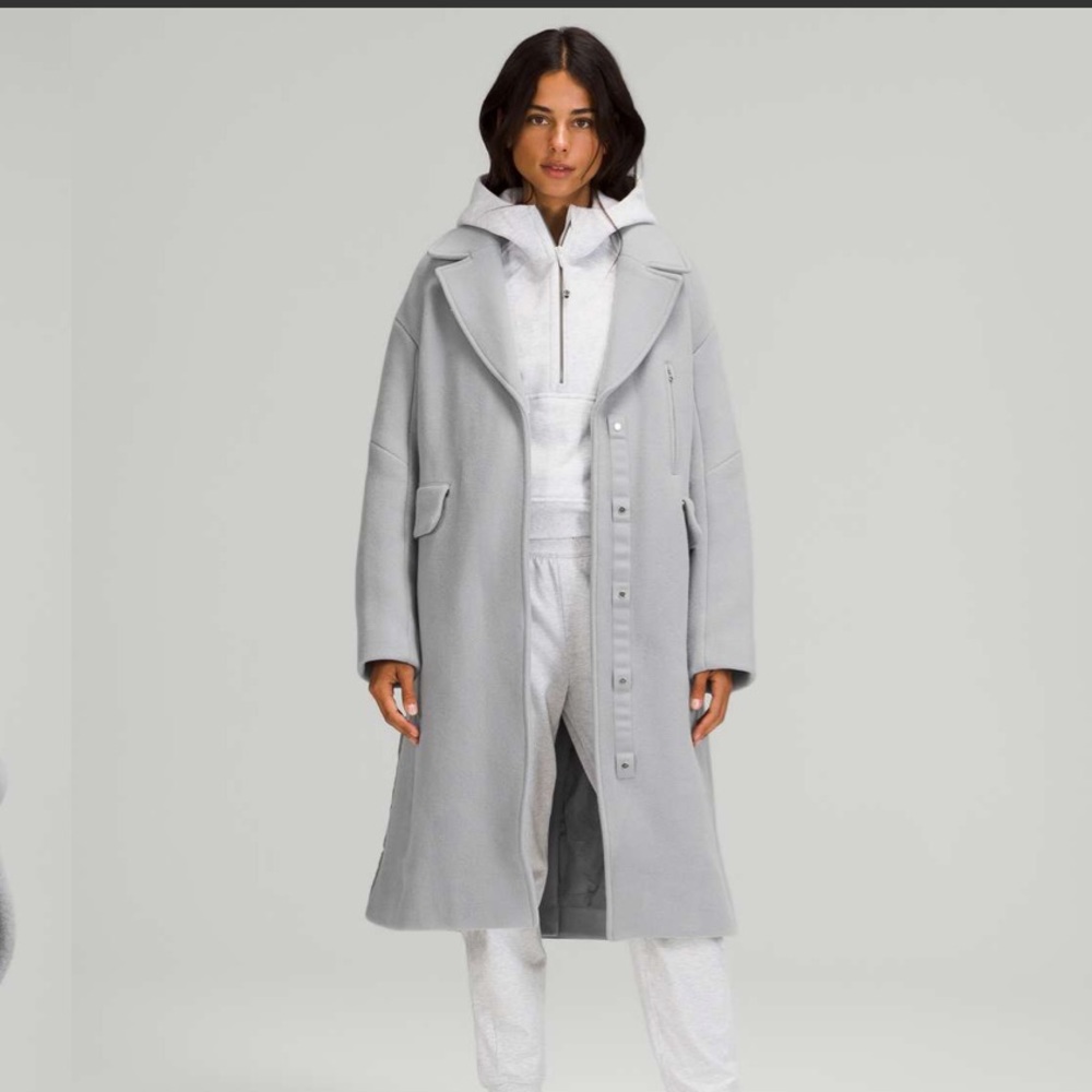 Lululemon wool long coat